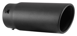 The Spectre 22361 exhaust tip features stainless steel covered in black powder-coating.