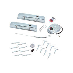 Spectre Block Chevy Engine Dress Up Kit, 5403, includes 2 chrome valve covers, chrome hold down hardware and a dip stick