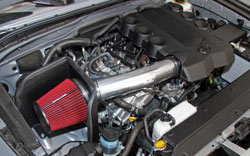 Spectre Performance 2010-2015 Toyota FJ Cruiser 4.0L air intake includes a HPR air filter