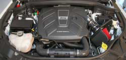 Spectre Performance 9024 air intake installed in the engine bay of the Jeep Grand Cherokee