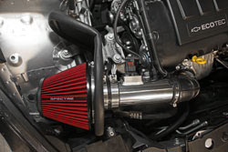 The Spectre 9044 Air Intake includes a polished aluminum tube and black powder-coated heat shield 