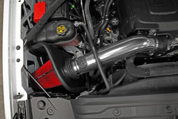 Components includes a polished aluminum intake tube fited to accept the truck's MAF sensor
