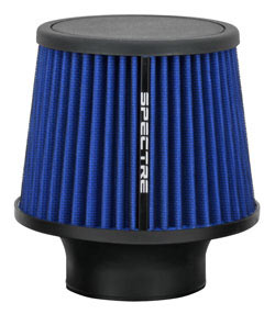 Spectre offers many different sizes and colors of clamp-on cone style air filters 