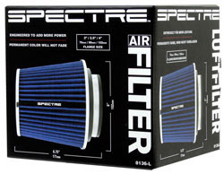 Spectre Adjustable Flange 5.5” Tall Clamp-On Air Filters in Multi ...