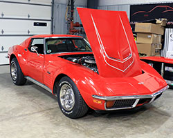 RideTech’s latest project car is a 1972 C3 Corvette, powered by an LT-1 V8 and a 4-speed manual transmission