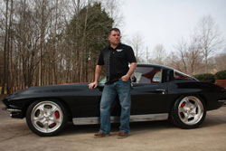 Finch represents Spectre Performance with his 1970 Camaro and 1963 Corvette