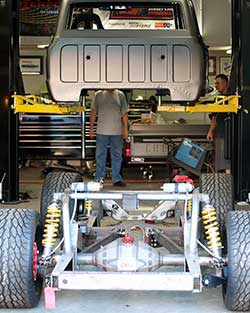 In an effort to keep the C10R from becoming a full blown race car, it will retain the stock 1972 Chevy C10 frame with heavily modified, and unproven, suspension to ensure its competitive