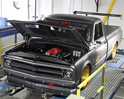 The PCH Rods built 1972 Chevy C10 R on the dyno