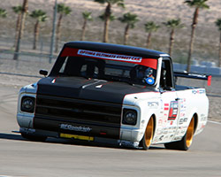 Brandy had an advantage over OUSCI first timers as the Hot Lap Challenge on the road course at Las Vegas Motor Speedway was identical to the course she drove the 1972 C10 R in 2014