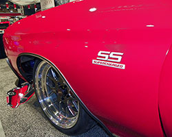 Weld Racing wheels and Continental tires chosen by The Custom Shop look great and reaches about 1,000 horsepower