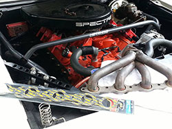 Routine maintenance and upgrades were in order for the Spectre sponsored Camaro before hitting the track, including new Spectre header gaskets and a Spectre Performance diff cover.