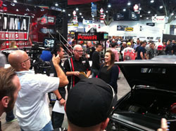 Brandy Phillips accepting her invitation to the 2014 Optima Ultimate Street Car Invitational