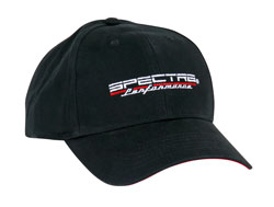 The Spectre Performance adjustable ball cap comes in any color you want, as long as it is black, and features the Spectre logo embroidered on the front