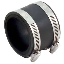 3-inch PVC coupler and reducer