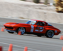 963 Chevy Corvette during 2015 OUSCI autocross at Las Vegas Motor Speedway