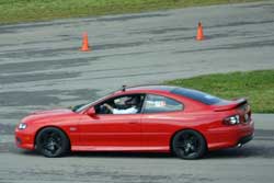 Wally Olczak's 2006 Pontiac GTO on the track