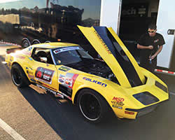 Chris Smith and the Spectre HPR Filter equipped 48-Hour Corvette getting ready for the OUSCI