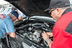 James Crosby brought out a 1956 Chevy equipped with a Spectre Universal Air Intake