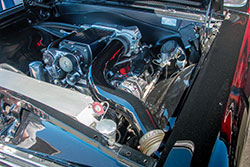 The 1966 El Camino, built by Best In Show Coach Works, created a custom one-off cold air intake by using Spectre air intake components