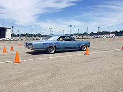 The Jacobs’ 1966 Chevelle will be doing double duty as both Chris and Lynda get behind the wheel and hit the autocross.