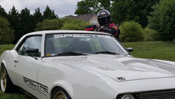 Spectre driver Rodney Prouty has created quite a following as he continues to post updates as the evil Stig on his Facebook page.