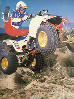 Greg Thurmond riding a quad