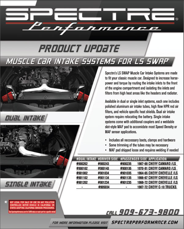 Chevrolet Muscle Cars LS Air Intakes Sell Sheet