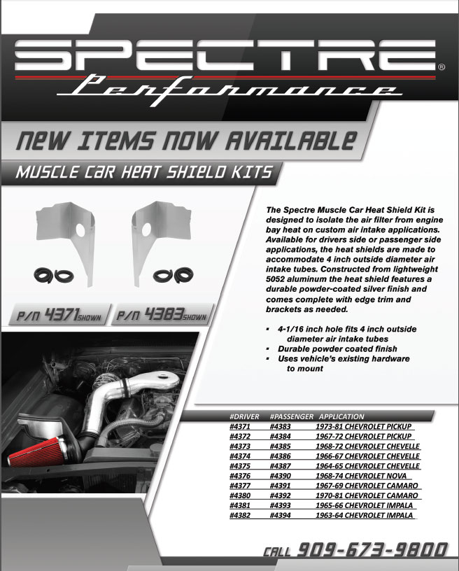 Spectre Performance 4372 Heat Shield Kit