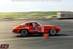 Thurmond and his '65 Corvette on the road courser at Thunderhill