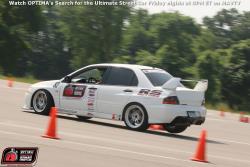 Driver side view of Ken Thwaits in the '06 EVO before paint and modifications.