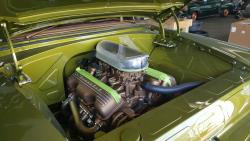 1955 Chevy Nomad Engine compartment Spectre Performance intake fitment