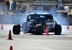 Shot of Bret Voelkels '33 Ford on track at Goodguys Del Mar.