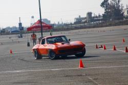 Spectre Driver, Greg Thurmond, his '65 Corvette out on the autocross at Autoclub Speedway