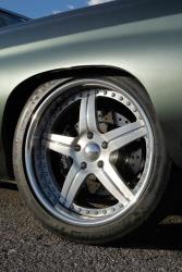 The Chevelle features 19" wheels and tires in the front, and 20" in the rear.