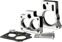 Spectre’s throttle body spacers are designed to improve air flow and lower air intake restrict