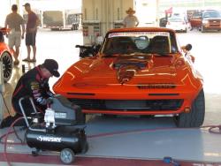 Greg and SCAR in the paddock area at COTA