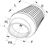 XStream® Universal Clamp-on Filter Diagram