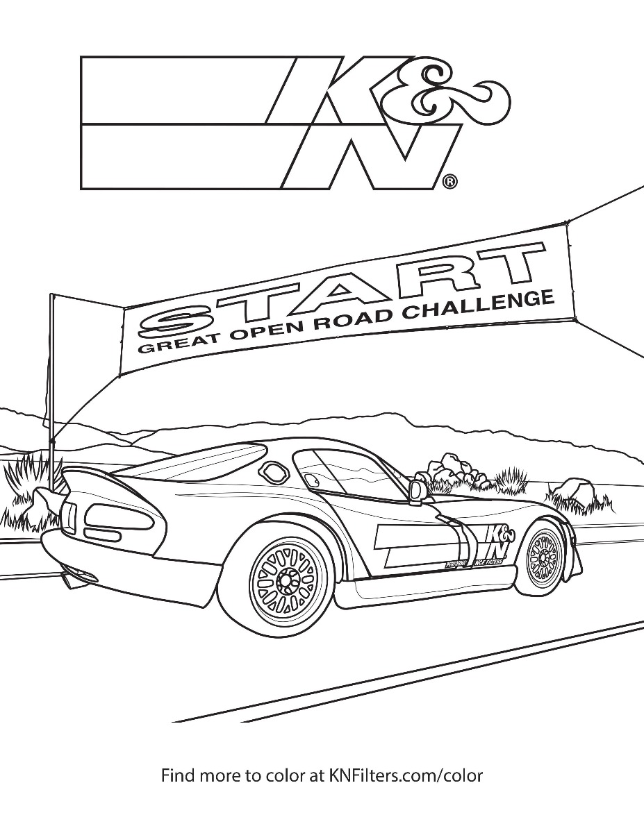 K&N Printable Coloring Pages for Kids