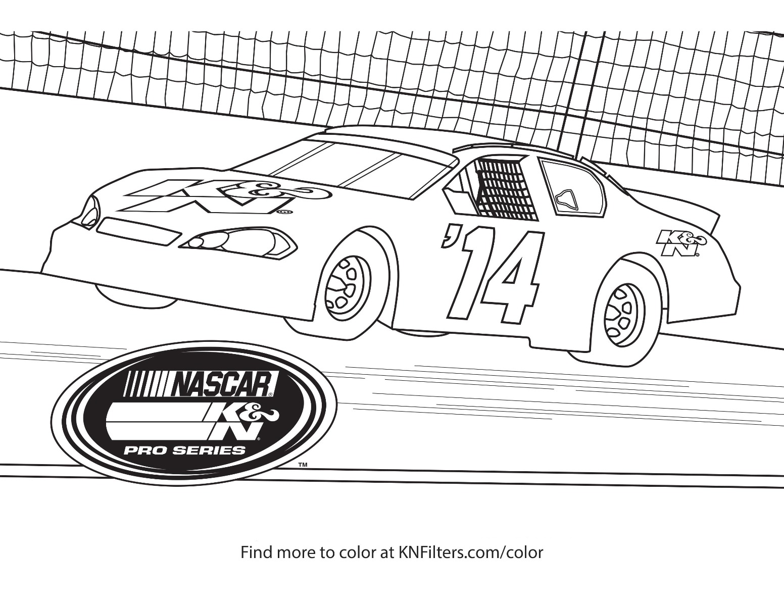 K&N Printable Coloring Pages for Kids