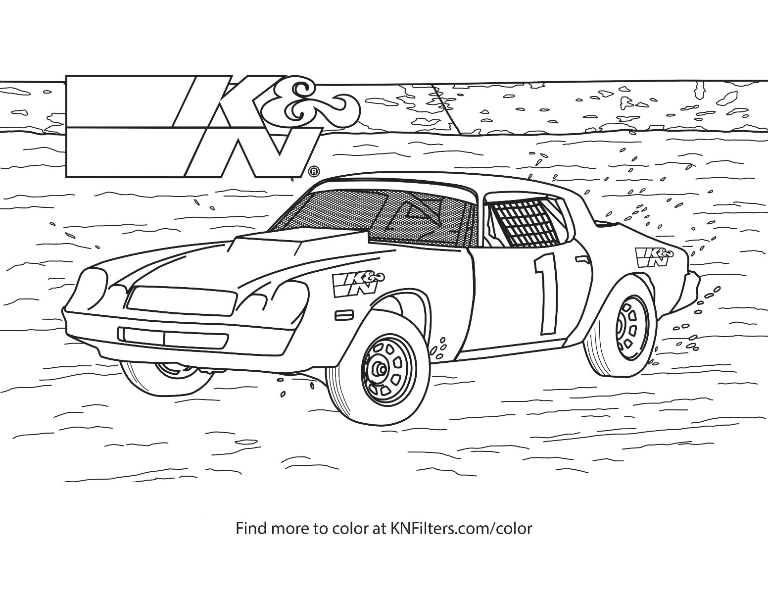 K&N Printable Coloring Pages for Kids