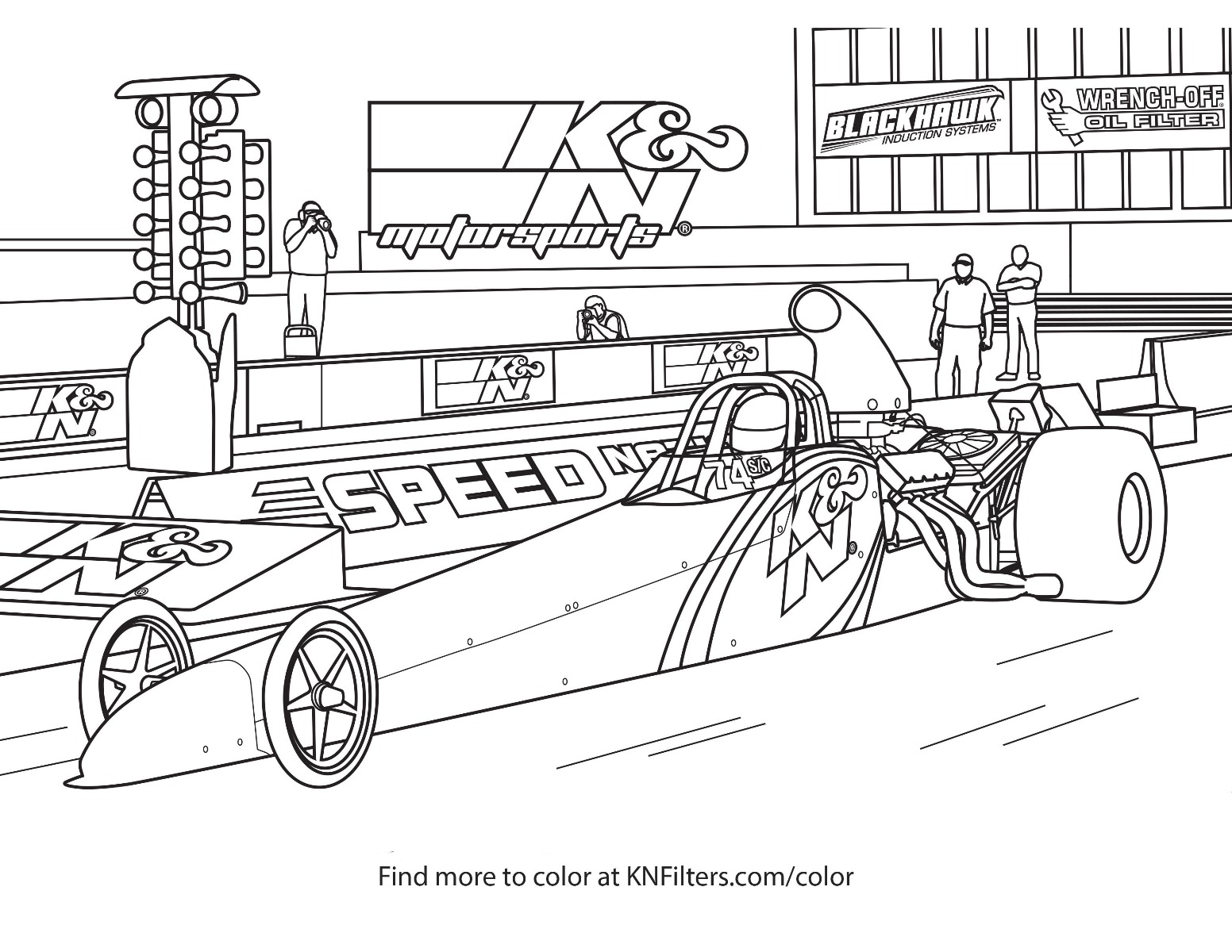 K&N Printable Coloring Pages for Kids